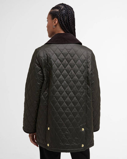 Barbour, Dame, Jakke, Beadnell Quilted- Olive