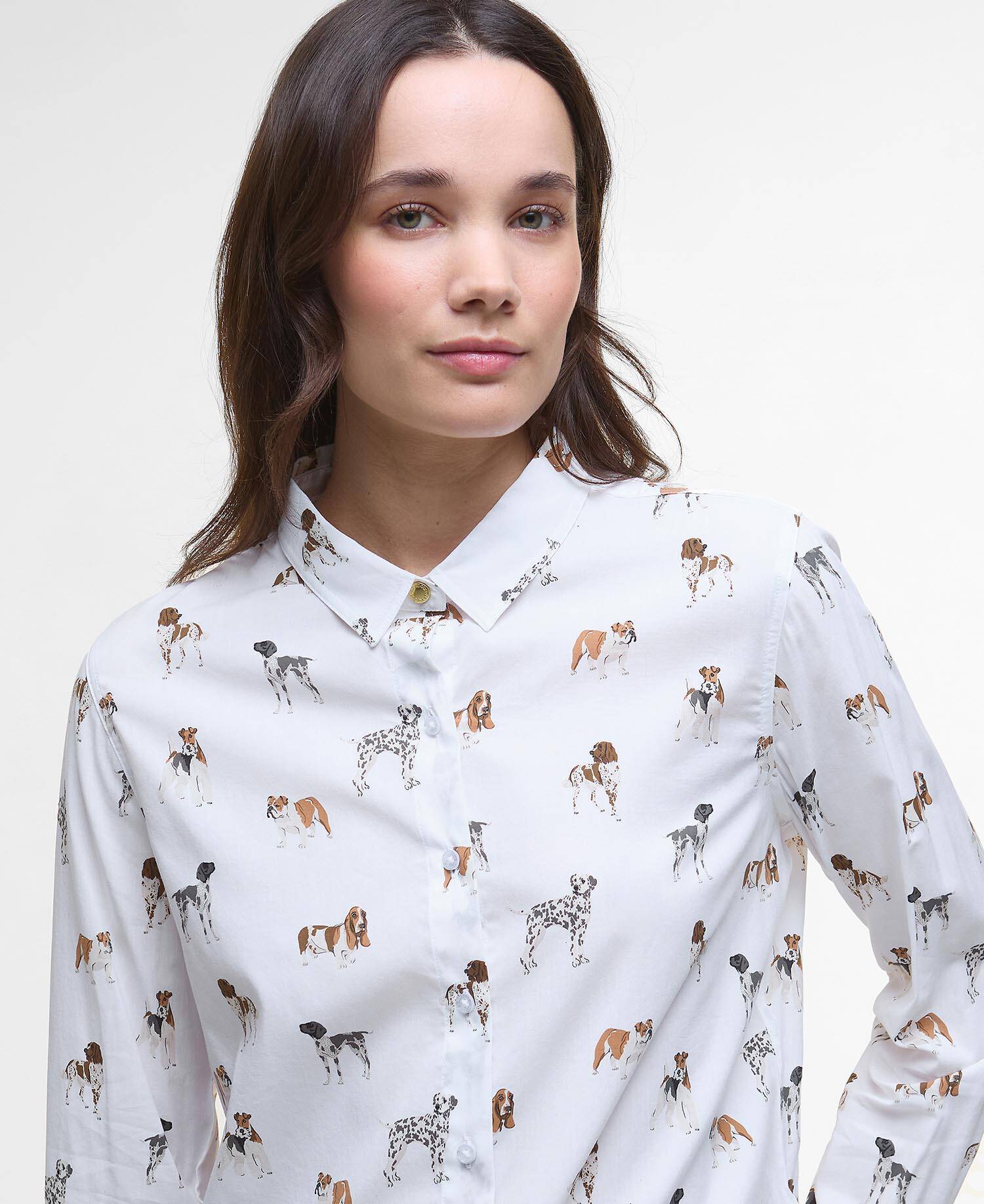 Barbour, Dame, Skjorte- Dog Print