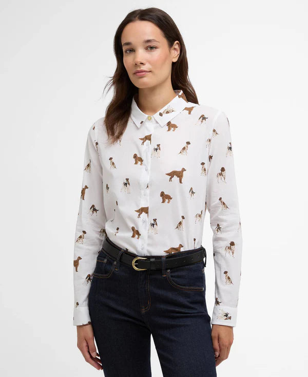 Barbour, Skjorte, Safari- Multi dog print