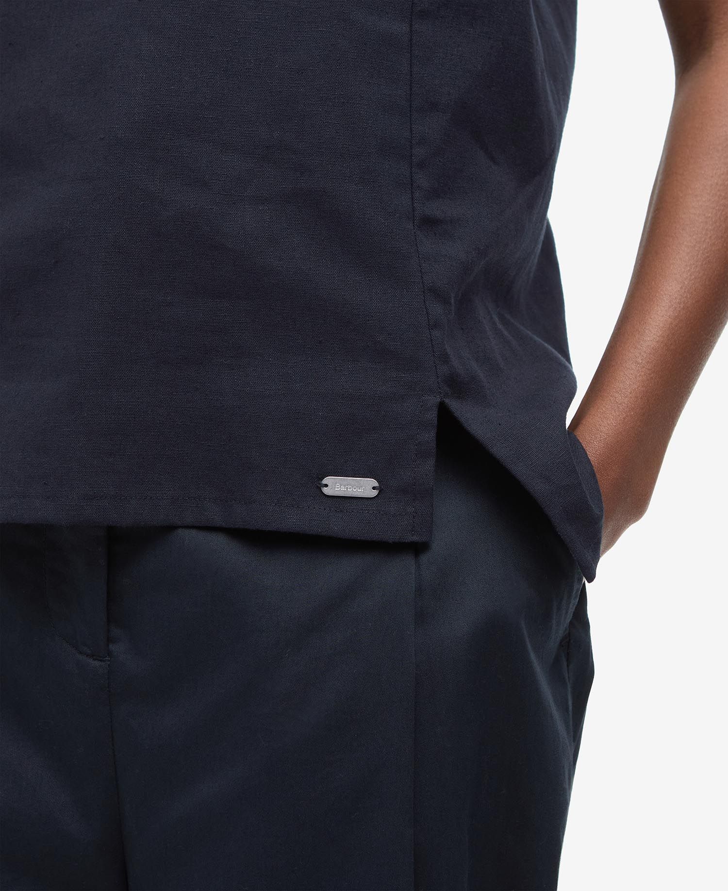 Barbour- Vest, Lucy Top- Navy