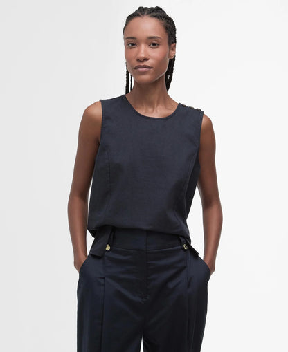 Barbour- Vest, Lucy Top- Navy