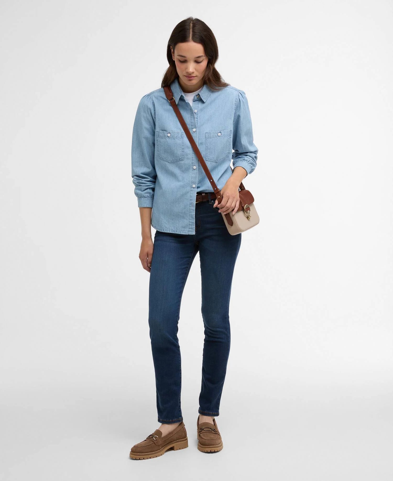 Barbour - dame skjorte, Zaria shirt chambray- Denim