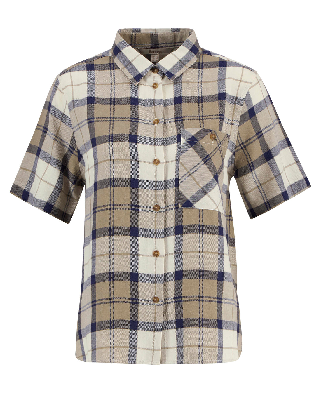 Barbour, t Shirt, Fern- Dress Navy Tartan