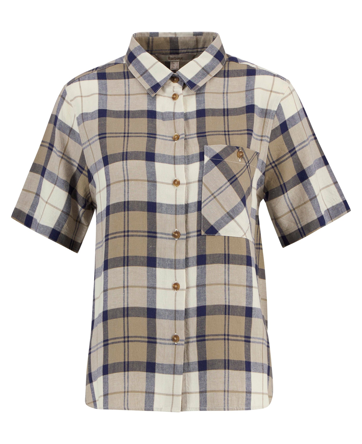 Barbour, t Shirt, Fern- Dress Navy Tartan