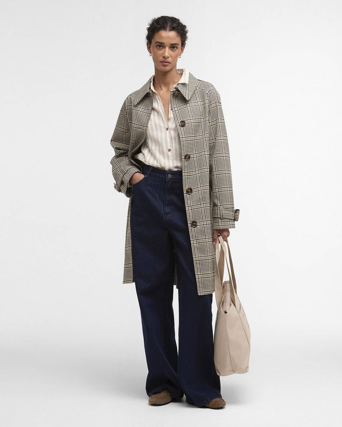 Barbour, Trench jakke, Maia- Stribet