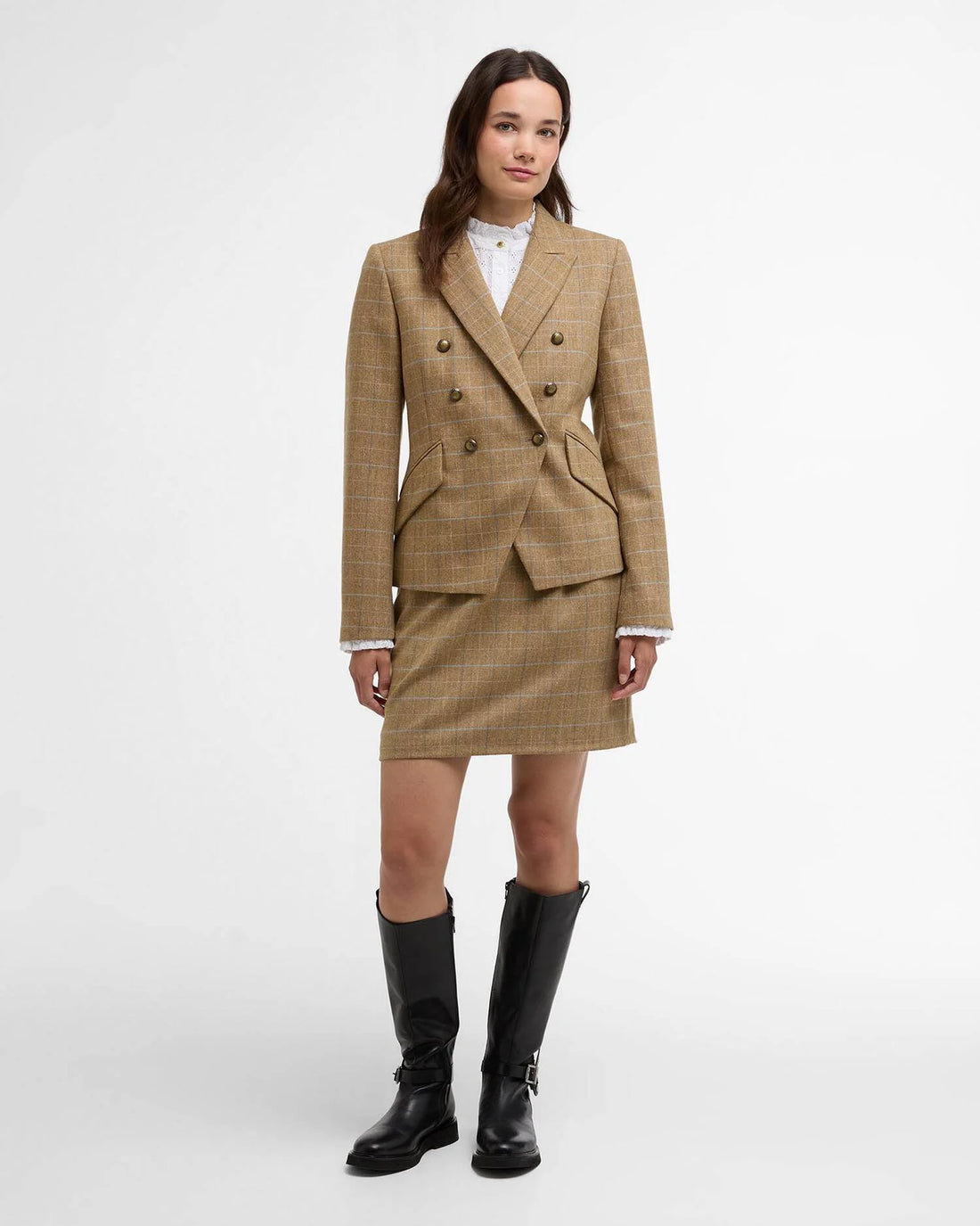 Barbour, Blazer, Dame, Wisteria- Blue Tweed