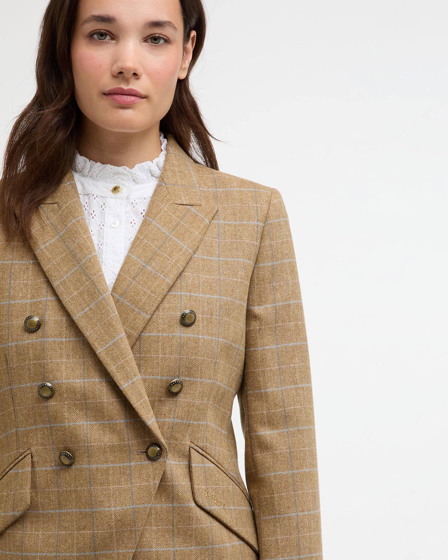 Barbour, Blazer, Dame, Wisteria- Blue Tweed