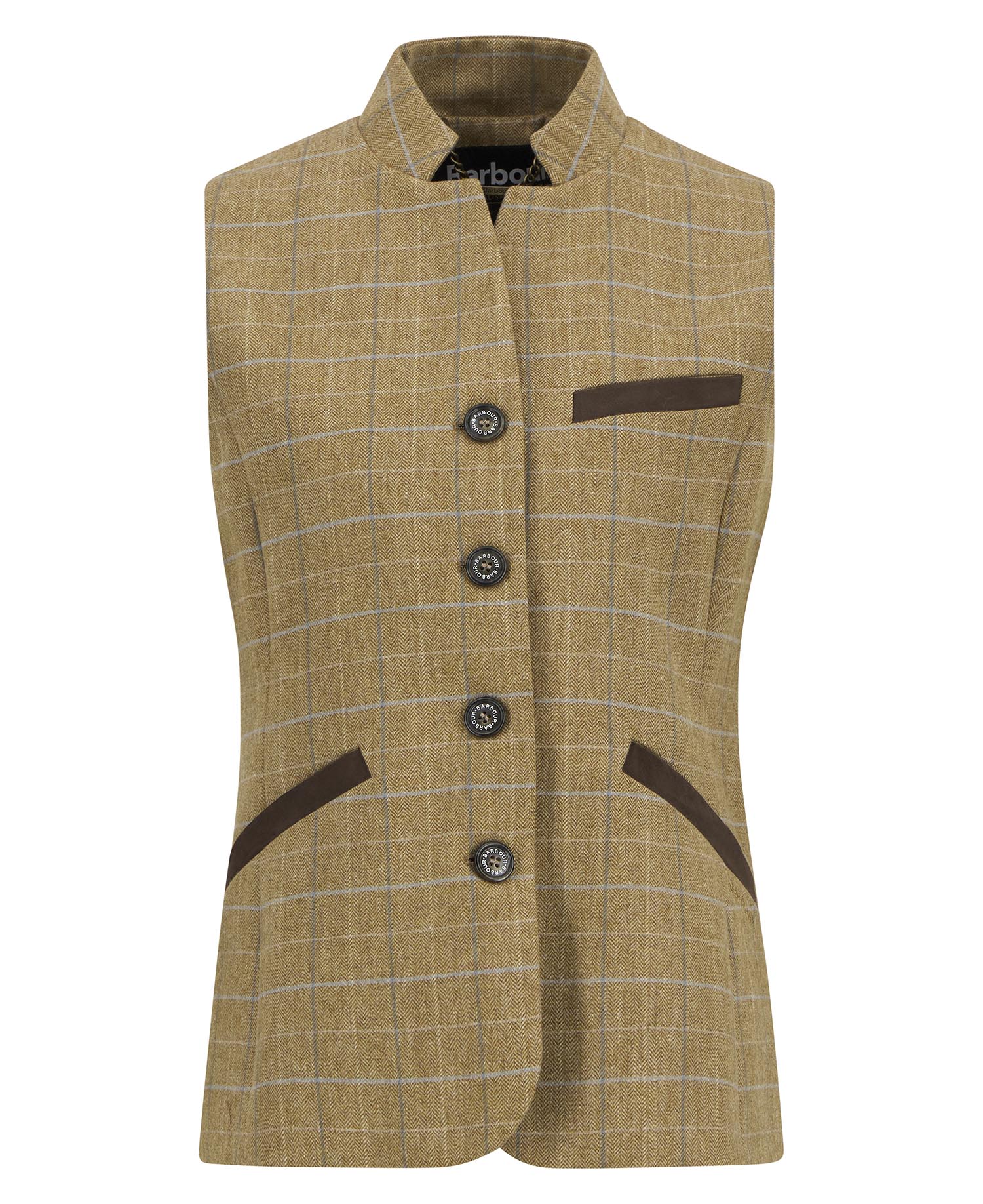 Barbour, Vest, Dame, Petunia- Blue Tweed