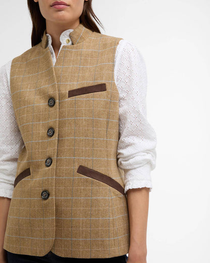 Barbour, Vest, Dame, Petunia- Blue Tweed