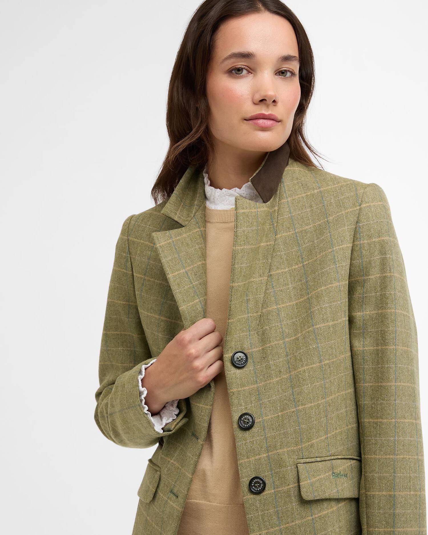 Barbour, Blazer, Dame, Lupin- Olive