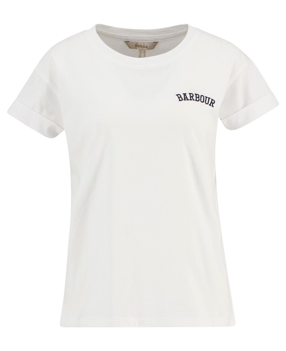 Barbour, T shirt, Dame, Bede- Hvid