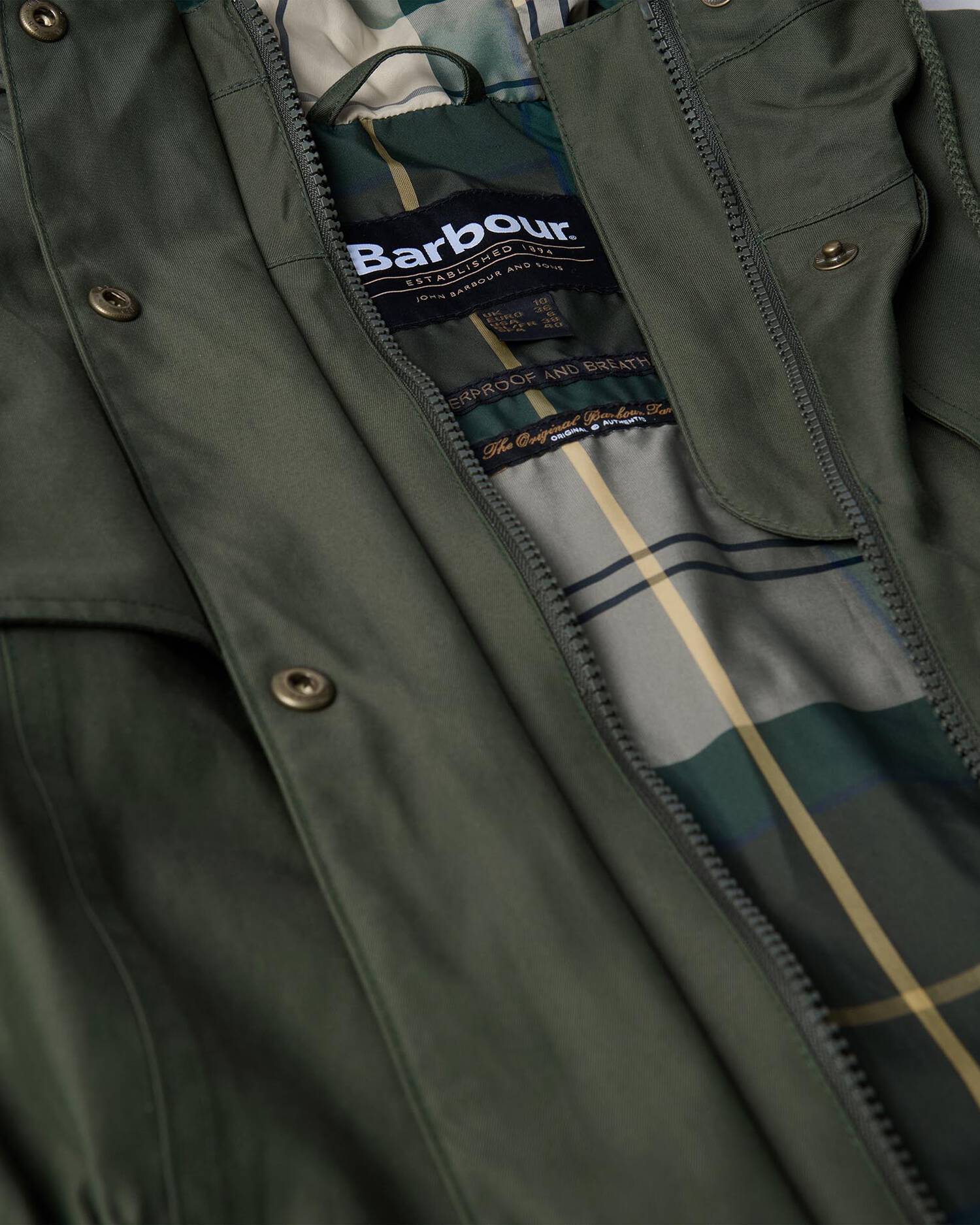Barbour, Regnjakke, Maple- Olive