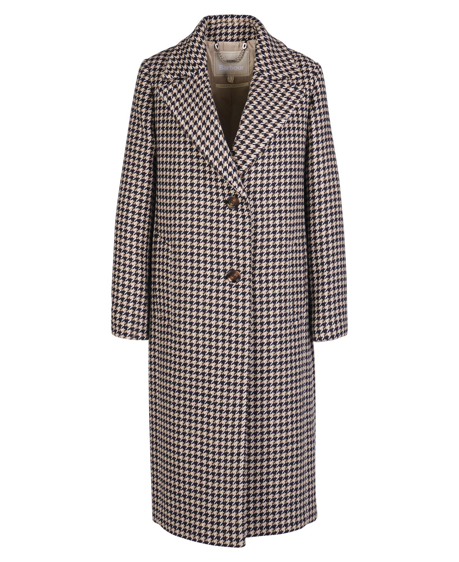 Barbour - Uldjakke, dame, Houndstooth  Angelina,  Wool Stone