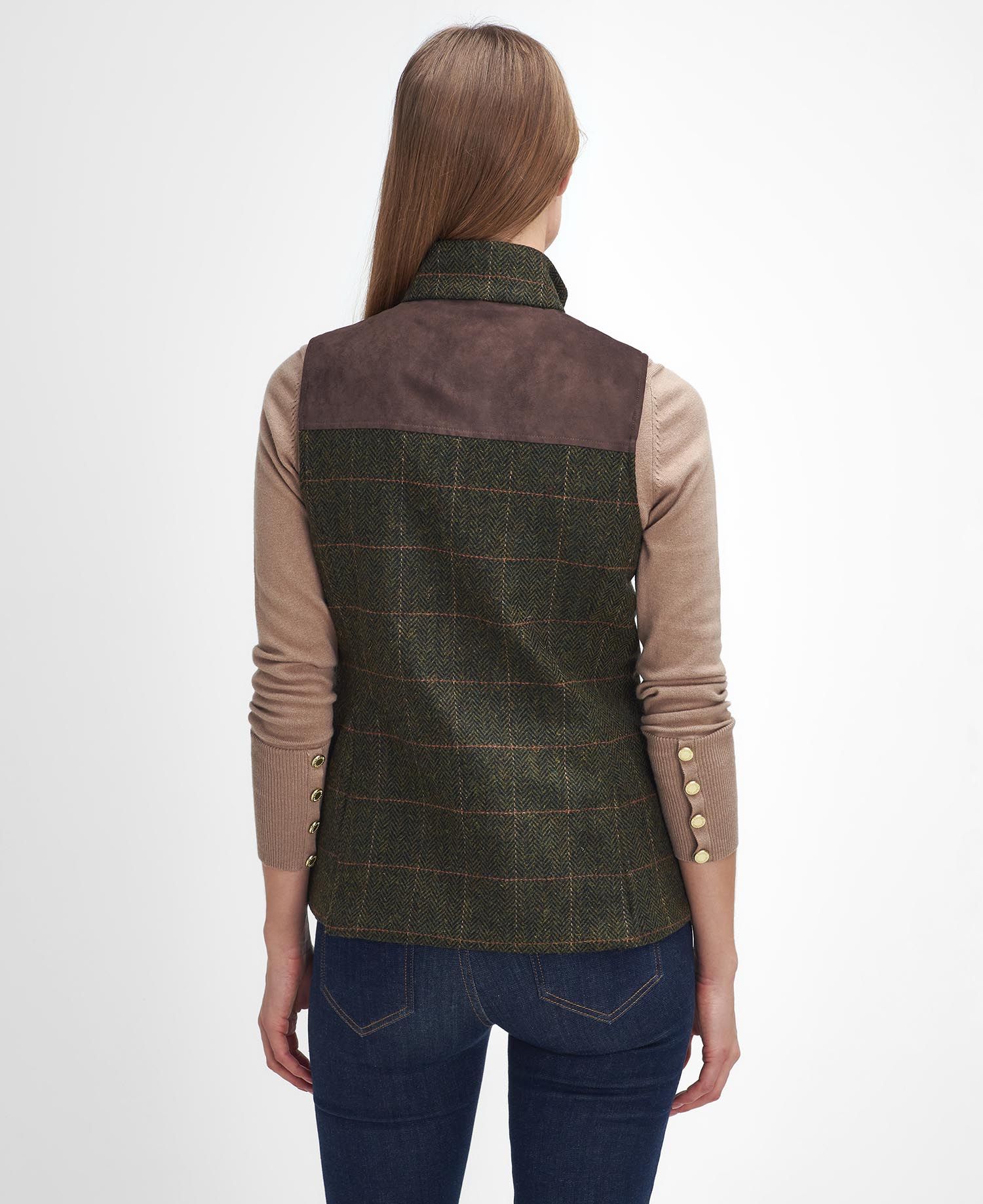 Barbour - Dame Tweed Vest, Glades Gilet - Spiced Pumpkin