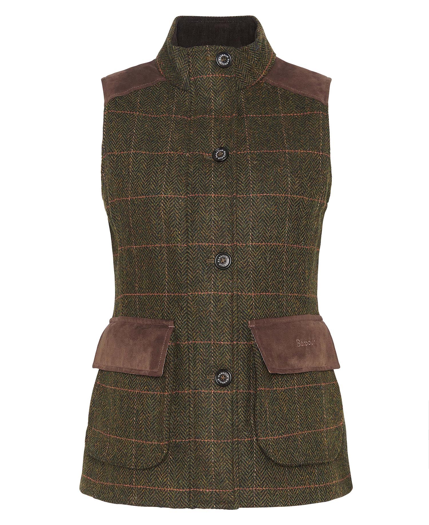 Barbour - Dame Tweed Vest, Glades Gilet - Spiced Pumpkin