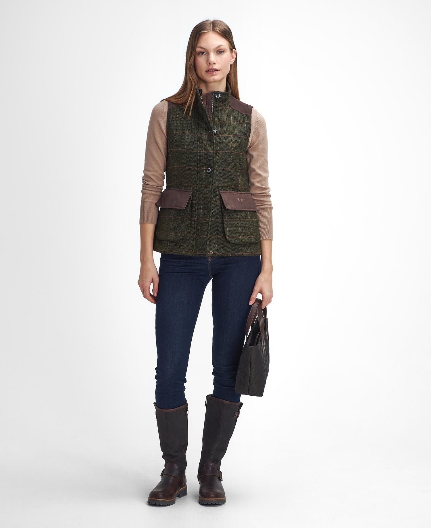 Barbour tweed gilet online