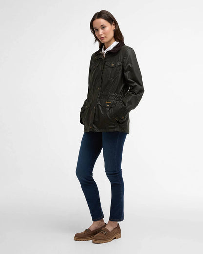 Barbour, Wax jakke, Dame, summer sapper- Olive
