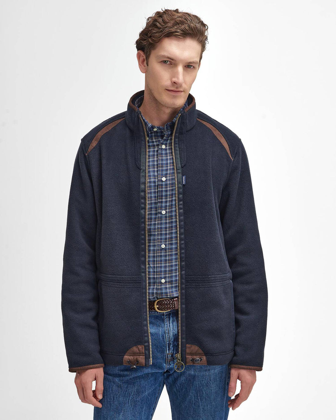 Barbour, Fleece jakke, Langdale- Navy