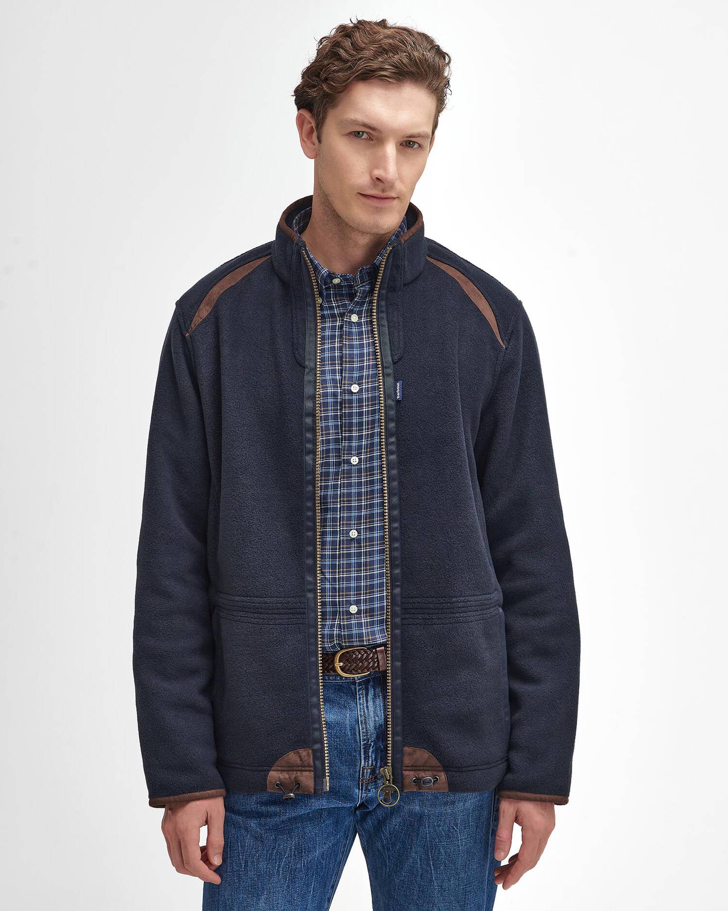 Barbour, Fleece jakke, Langdale- Navy