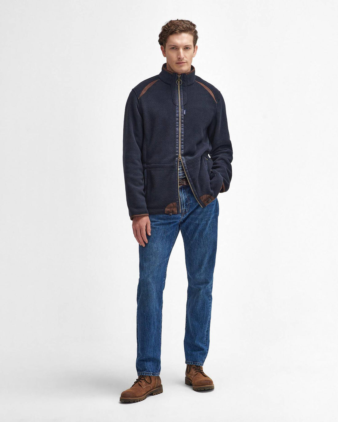 Barbour, Fleece jakke, Langdale- Navy