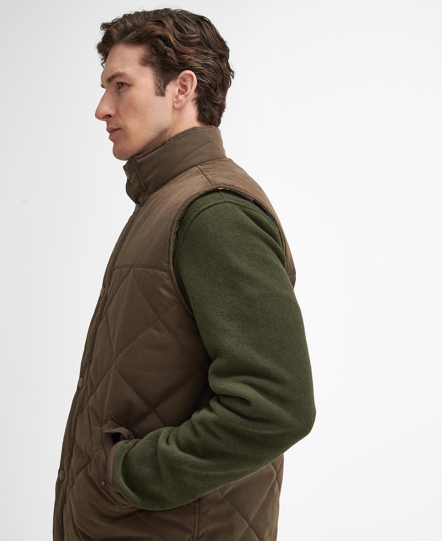 Barbour - Herre vest, Elter Gilet - Dark Olive