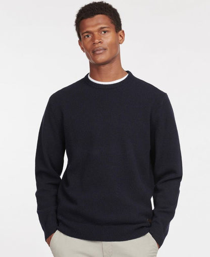 Barbour - Sweater, Essential Patch Crew, Navy