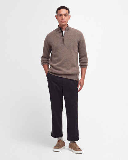 Barbour - Herre, Strik, Holden Half Zip - Military Marl