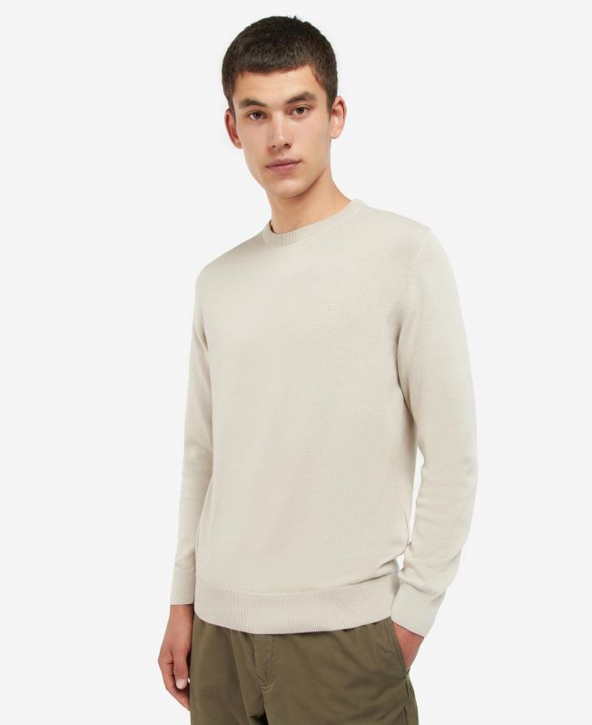 Barbour - Herre, Pullover, Pima Cotton Crew, Mist