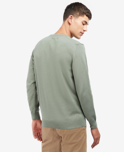 Barbour - Herre, Pullover, Pima Cotton Crew, Agave-green