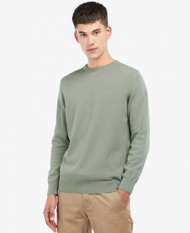 Barbour - Herre, Pullover, Pima Cotton Crew, Agave-green
