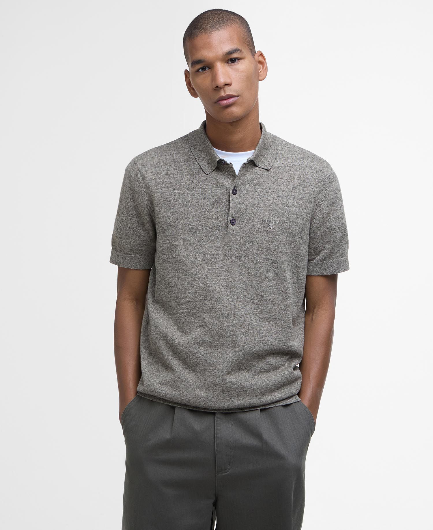 Barbour - Herre, Polo, Buston- Uniform Green