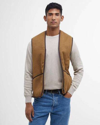 Barbour - Vest, herre, Warm Pile- Brown