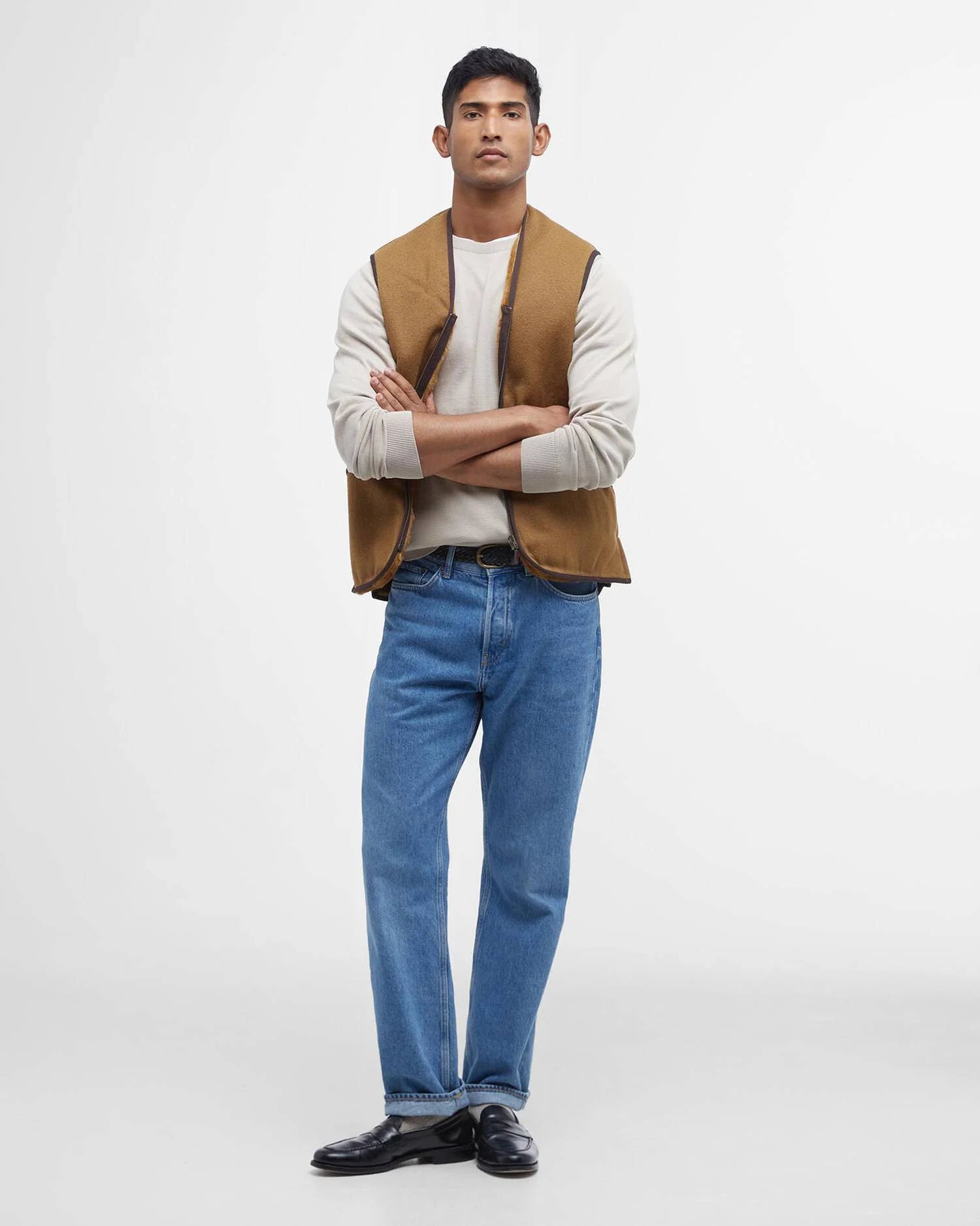 Barbour - Vest, herre, Warm Pile- Brown