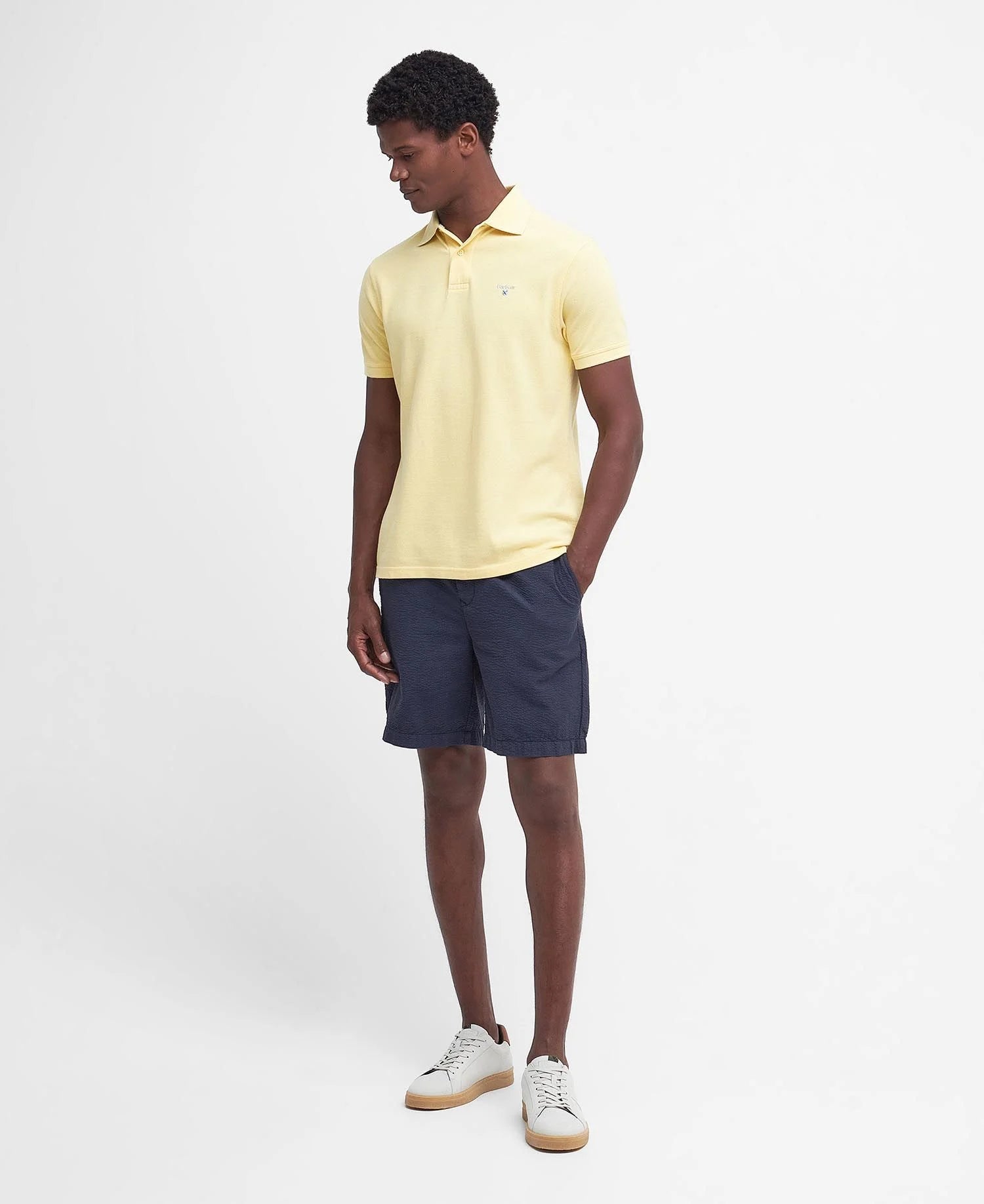 Barbour - Herre, Sports Polo - Heritage Lemon