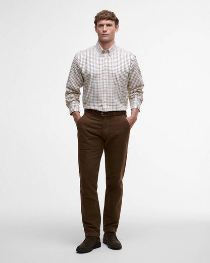 Barbour - Herre, Skjorte, Sporting Tattersal Regular- Copper