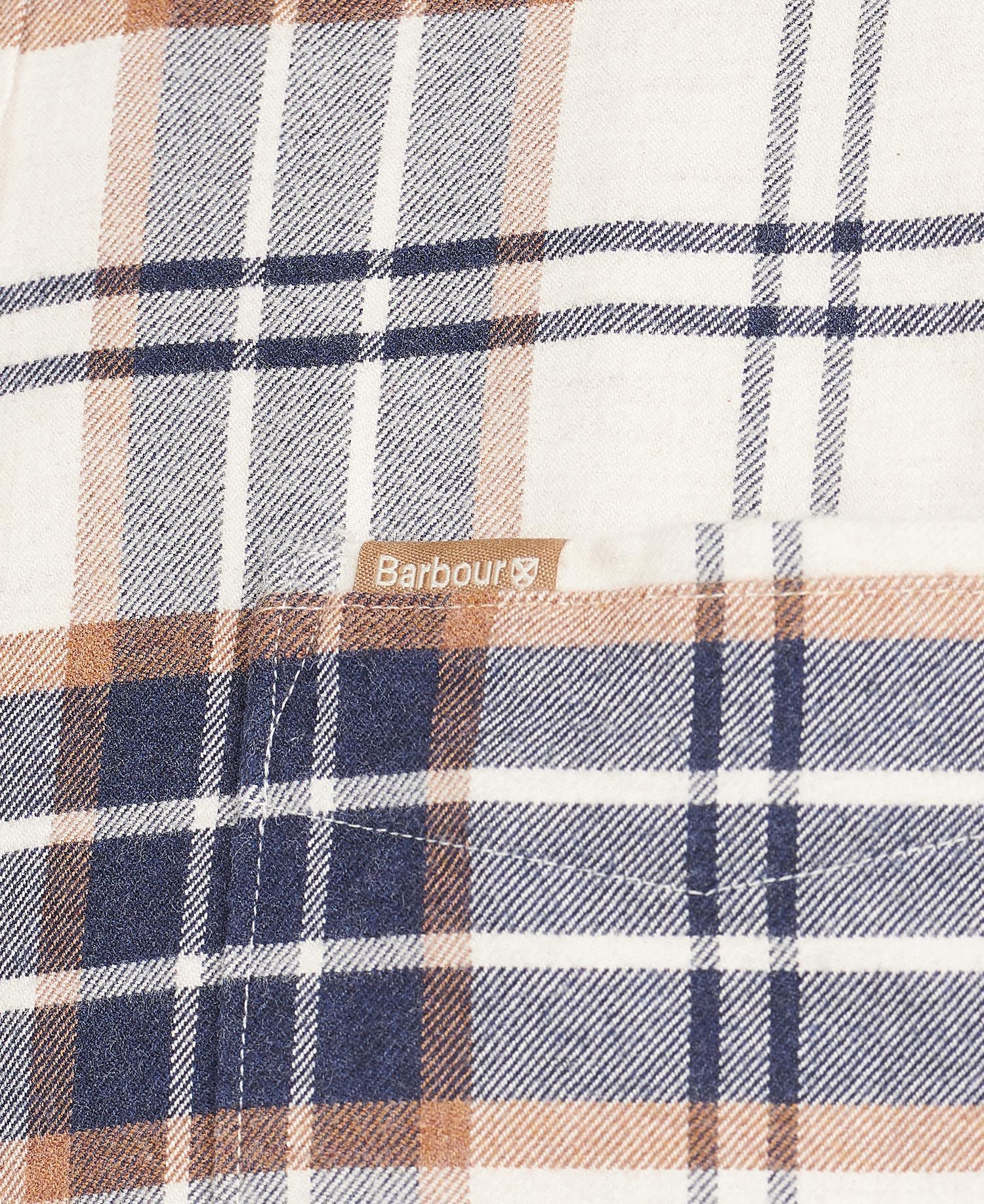 Barbour - Herre, Skjorte, Portdown - Ecru