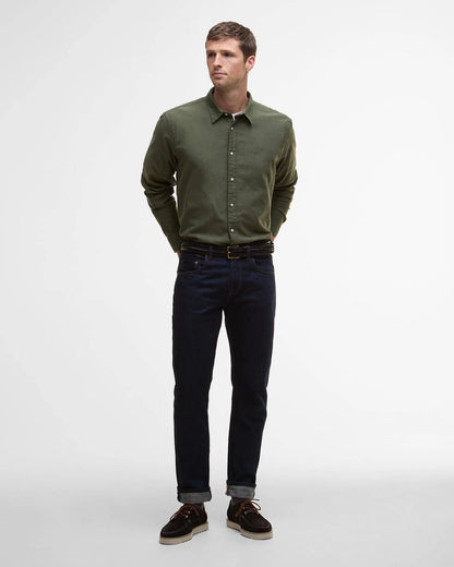 Barbour, Herre, Skjorte, Sealane- Olive