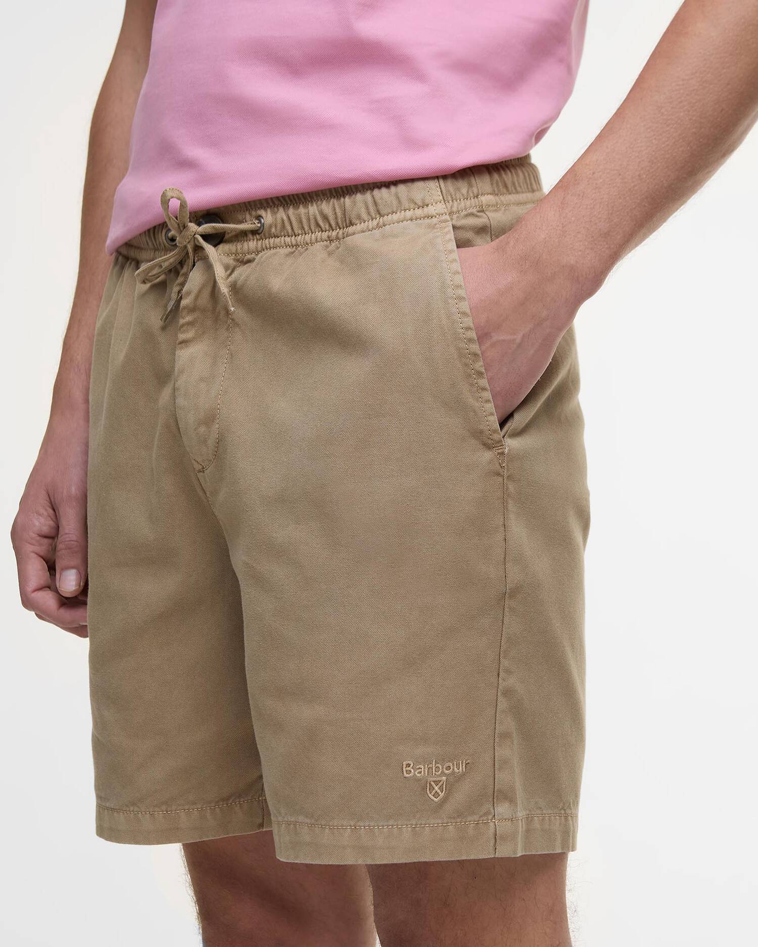 Barbour, Shorts, Herre, Oxford- Stone