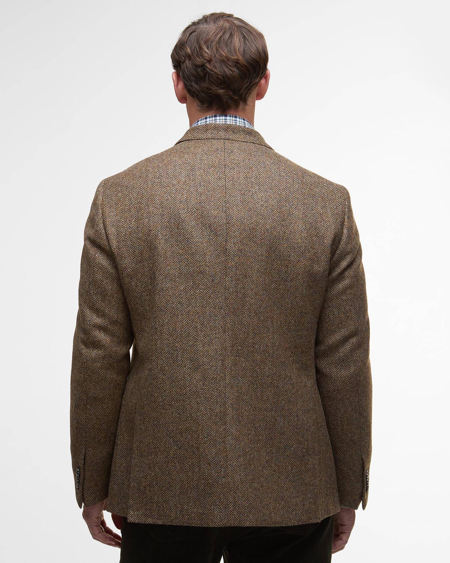 Barbour, Blazer, Herre, Herringbone- Brown