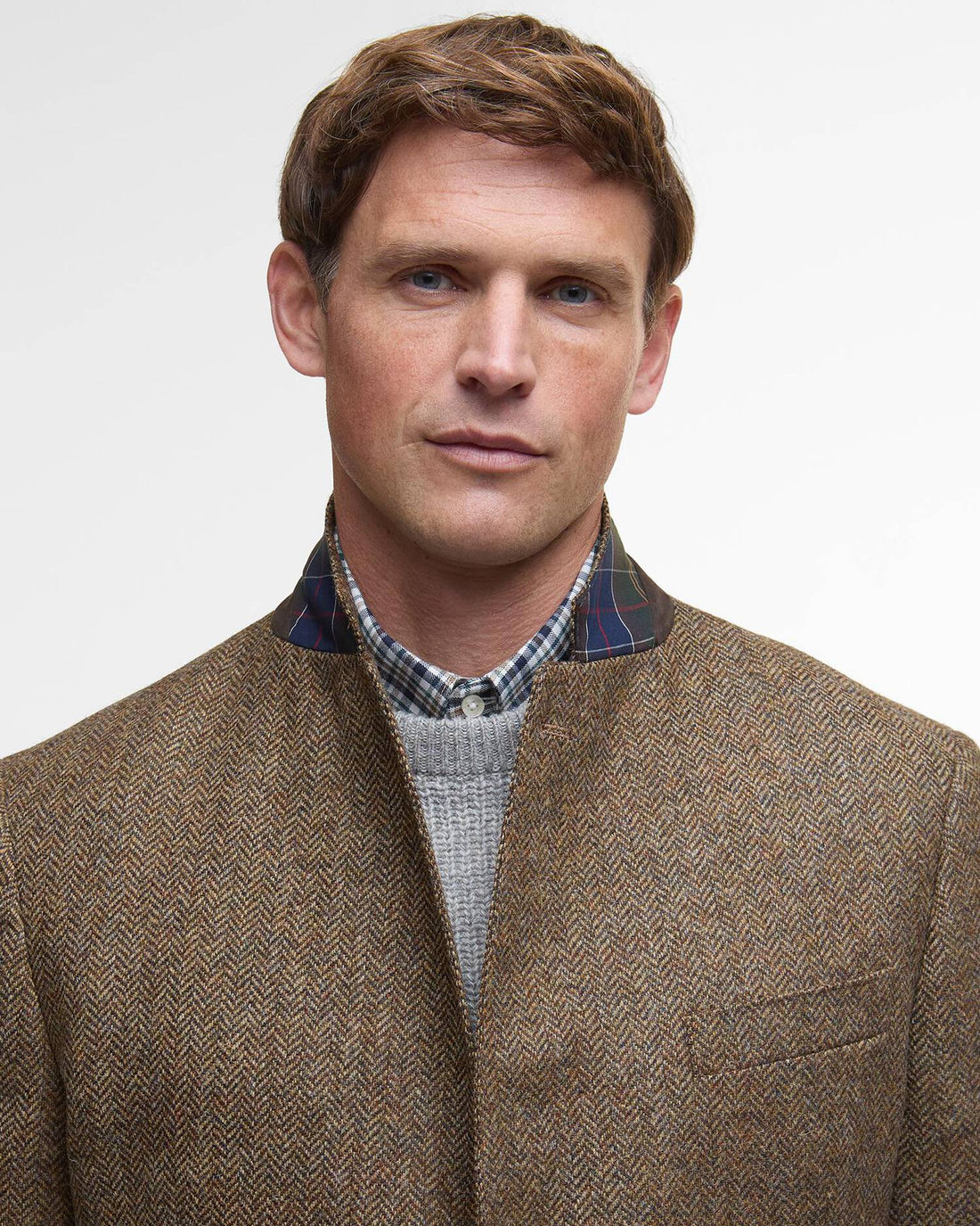 Barbour, Blazer, Herre, Herringbone- Brown