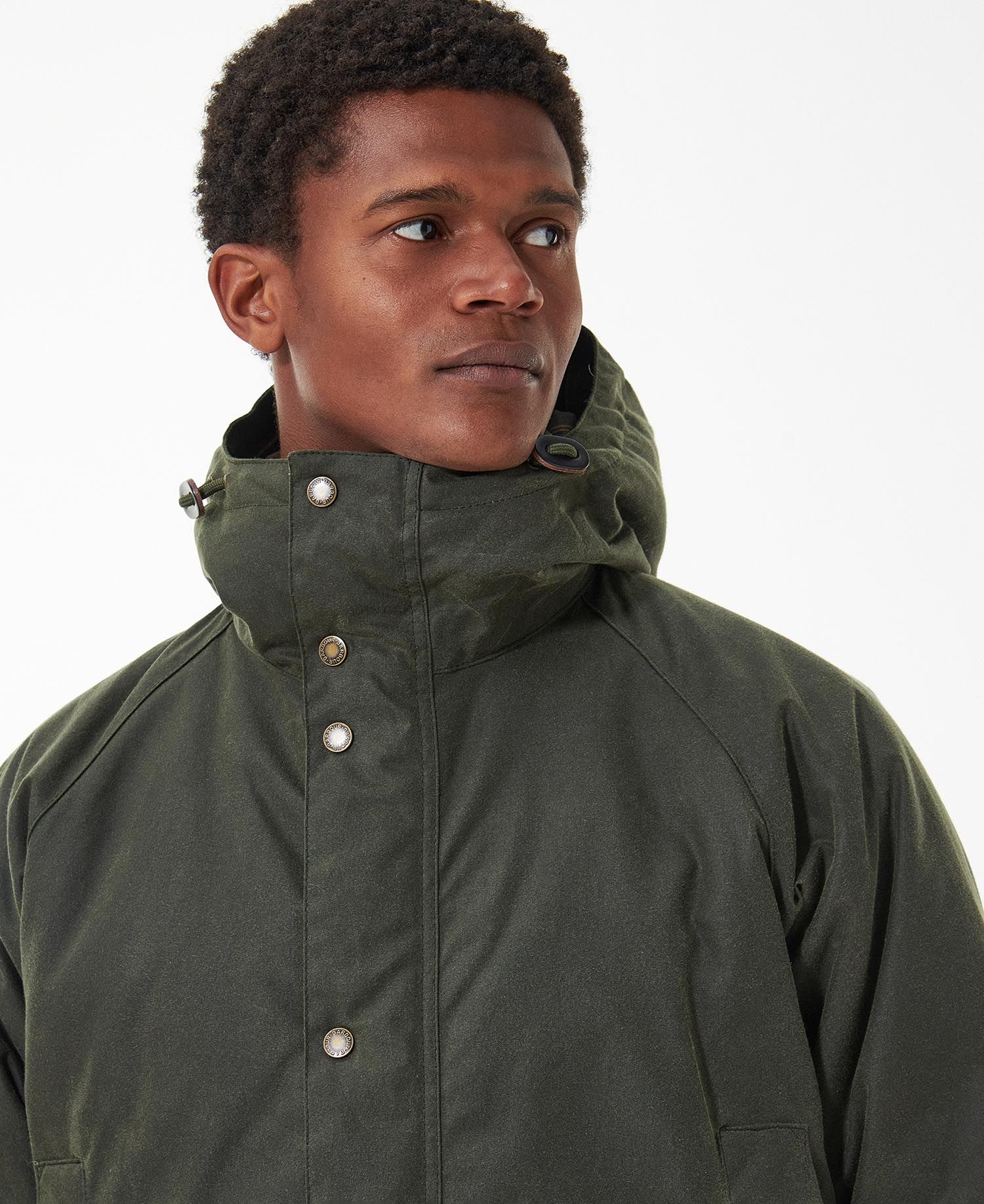 Barbour - Jakke, herre, Wax Parka, Army Green