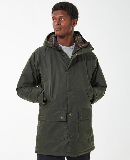 Barbour - Jakke, herre, Wax Parka, Army Green