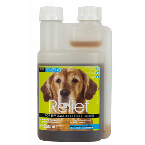 NAF - Ledtilskud, Hund, Dog Relief, 500 ml