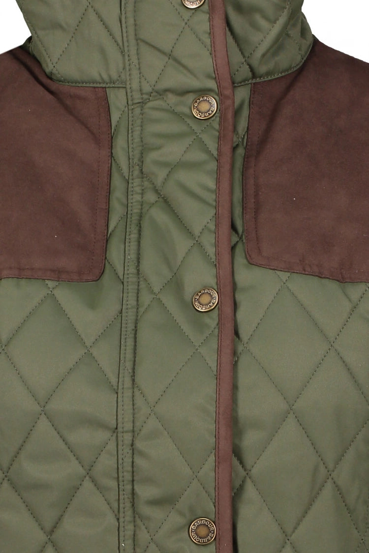 Barbour - Dame vest, Keeper Quilted Gilet- Olive