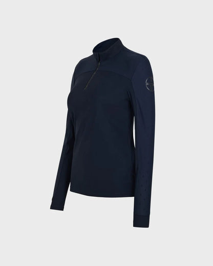 Trolle, T cut, long sleeve, polo, Tech- Navy