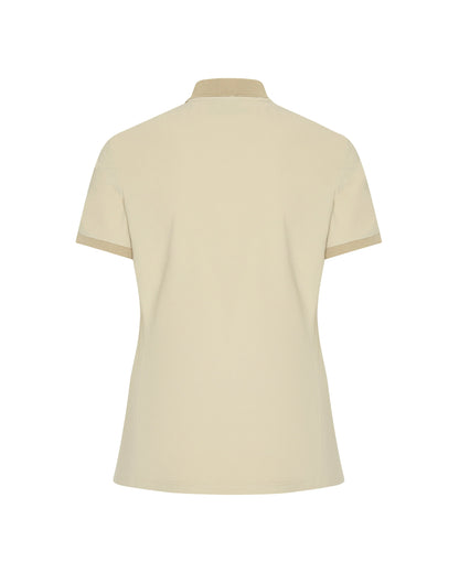 Trolle, T shirt, Technicial Piquee snap- Sand