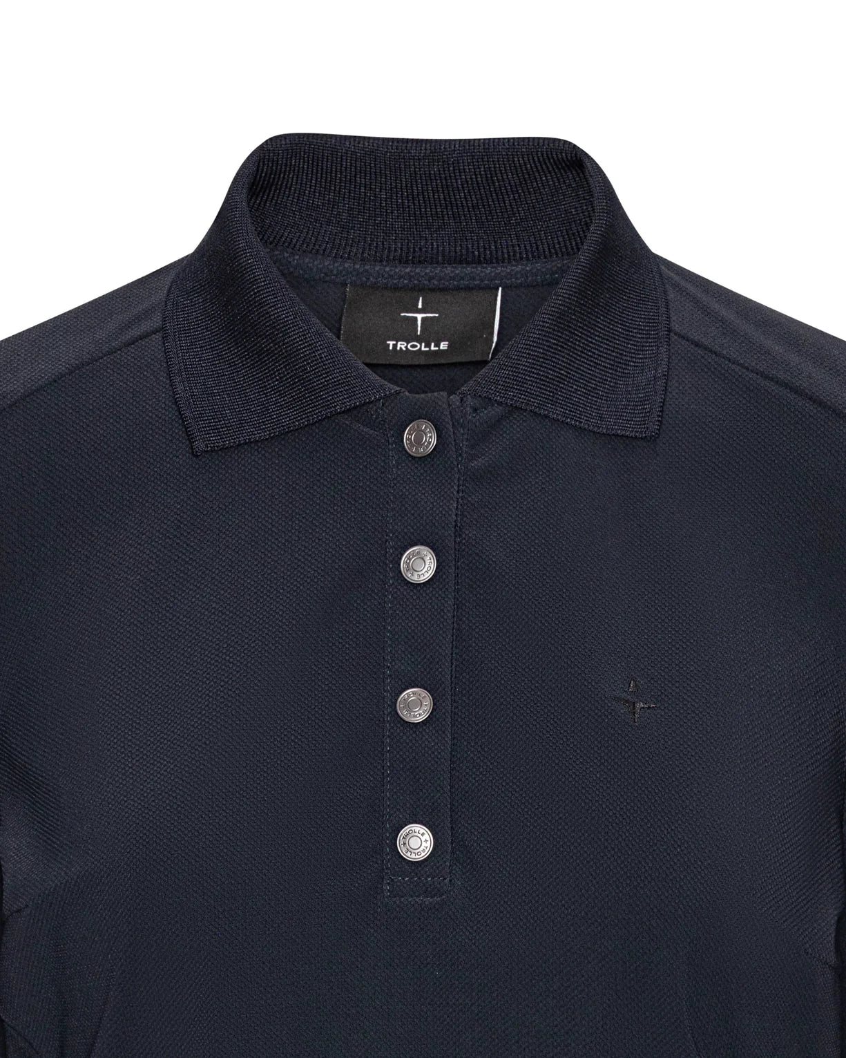 Trolle, Lang ærmet, Pique w snap- Navy