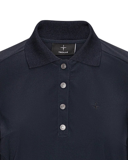 Trolle, Lang ærmet, Pique w snap- Navy
