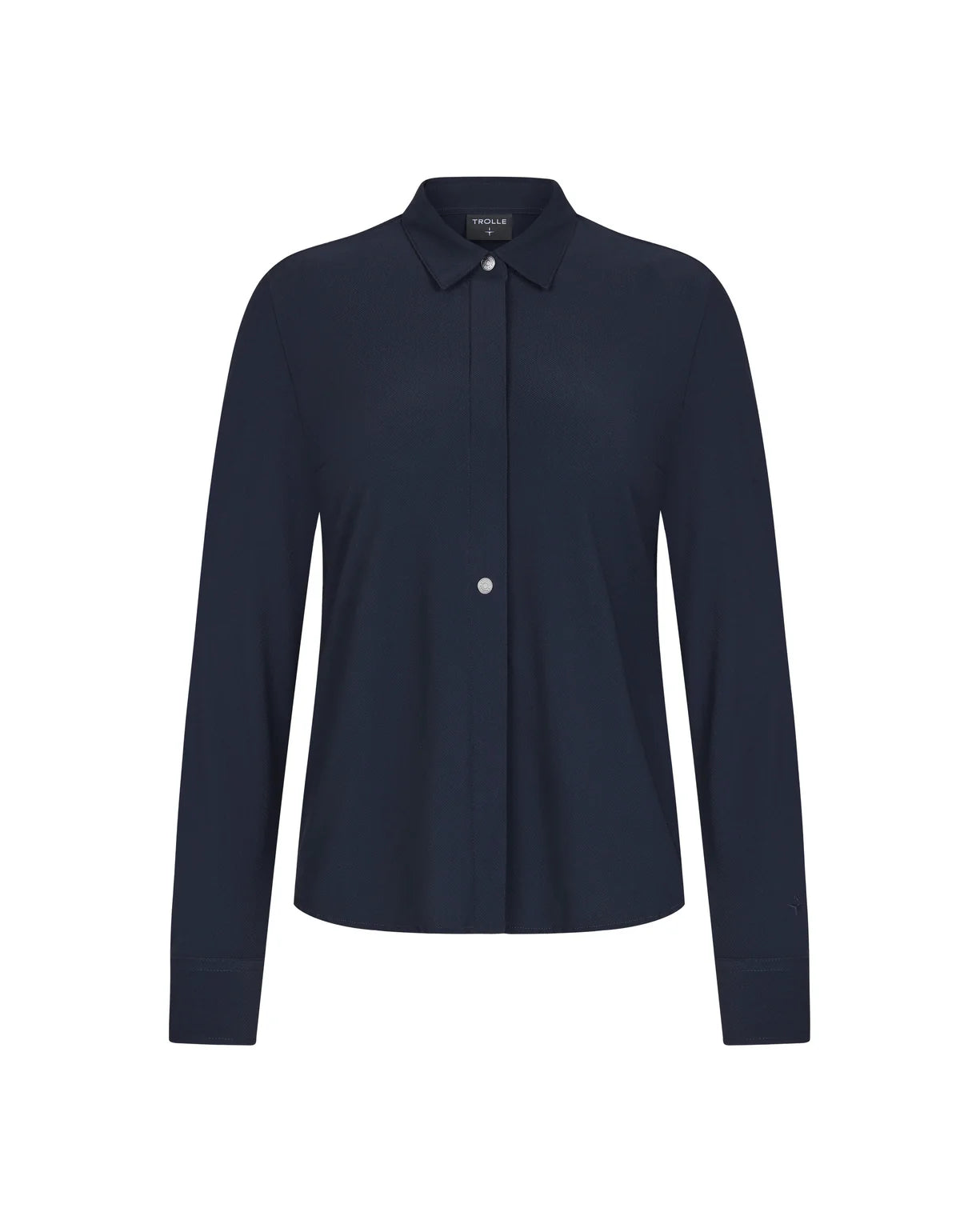 Trolle, Piquet bluse, Dame- Navy