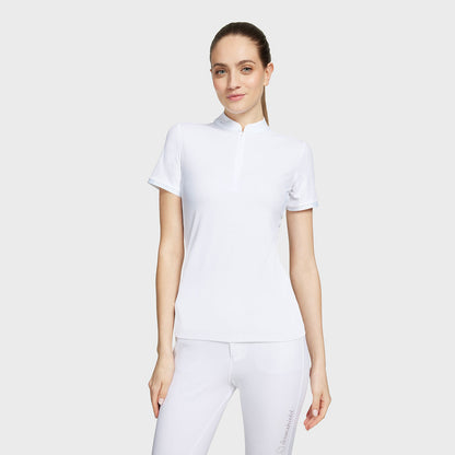 Samshield - T-shirt, Skjorte, Louane, Korte Ærmer SS24 - White Texturized
